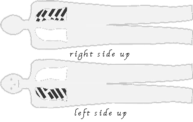 right and left sides up